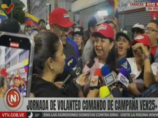 Comando de Campaña Ven25+ realiza jornada de volanteo en Caracas