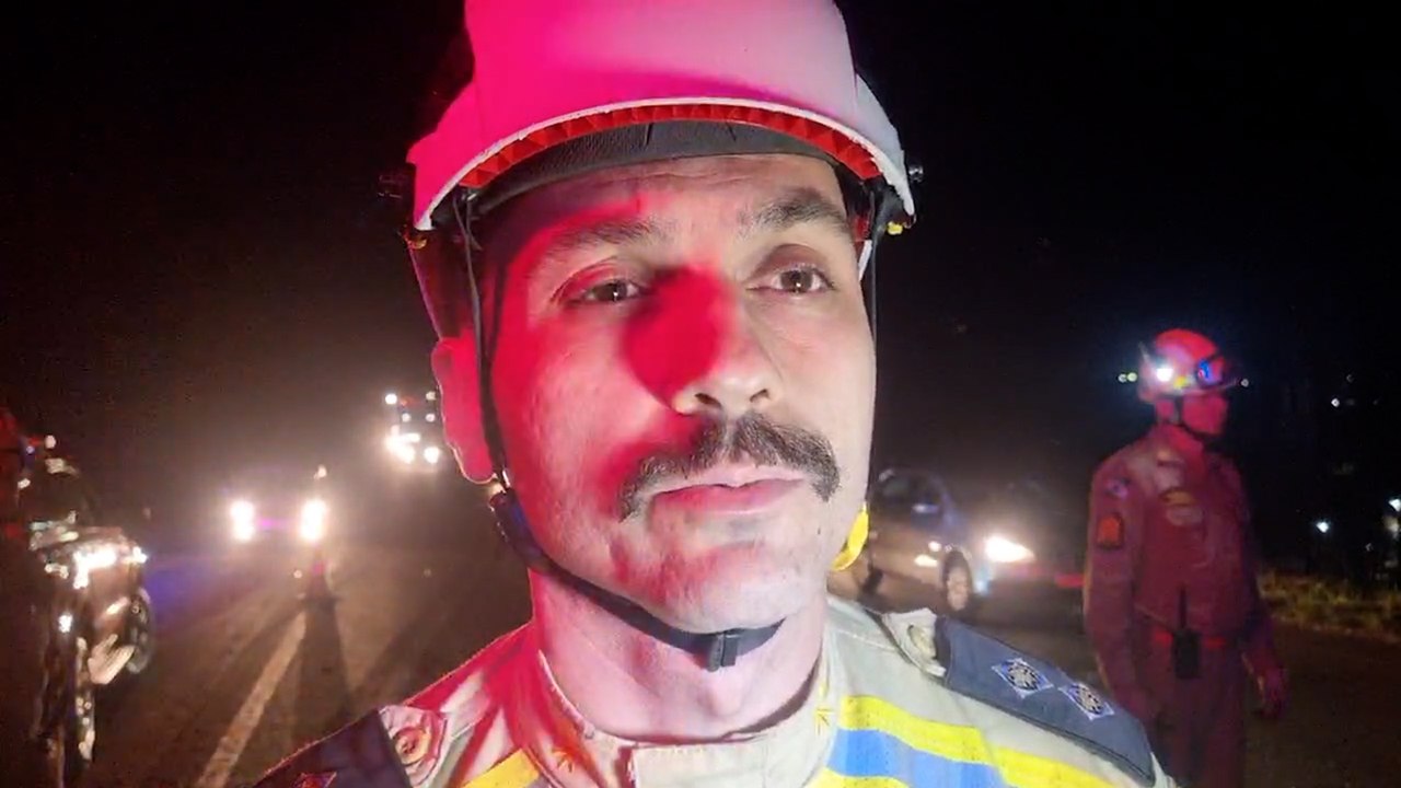 "Vítima considerada grave" diz tenente do Corpo de Bombeiros em acidente na BR-369 em Cascavel