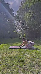 The beautiful woman yoga moment 🔥 moment 😘