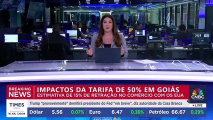 Tarifas de Trump já afetam indústria: Presidente em exercício da Fieg detalha como Goiás estima queda de 15% no comércio com EUA