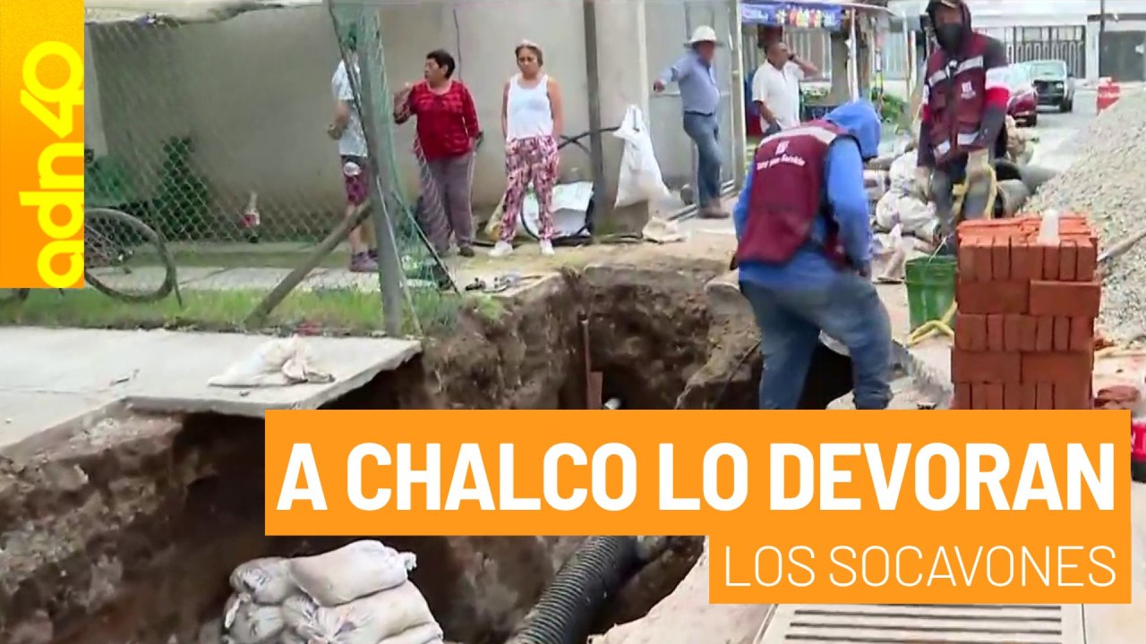 A Chalco lo devoran los socavones. Vecinos temen por sus viviendas