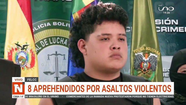 8 aprehendidos por atracos violentos