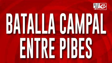 Batalla campal entre pibes