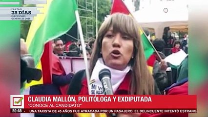 Conoce al candidato: Claudia Mallón, la politóloga y exconductora que postula a primera senadora por Cochabamba con APB-Súmate