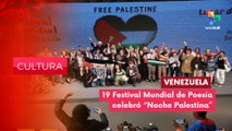 Venezuela solidaria con la causa Palestina en Festival Mundial de Poesía CULTURA EDICIÓN CENTRAL 16-07-2025