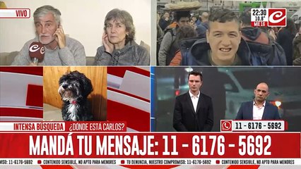 Carlitos apareció en vivo , pero Osito sigue desaparecido