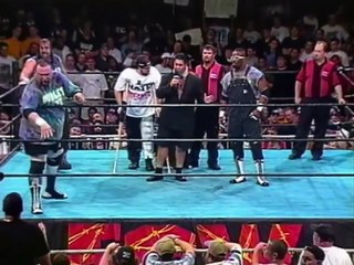 History of ECW - The Dudley Boyz pay their respects to the Death of Beulah McGil