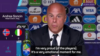 Soncin 'very proud' of Italy players after dramatic quarter-final win