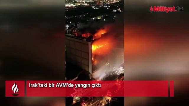 Irak'ta bir alışveriş merkezinde yangın