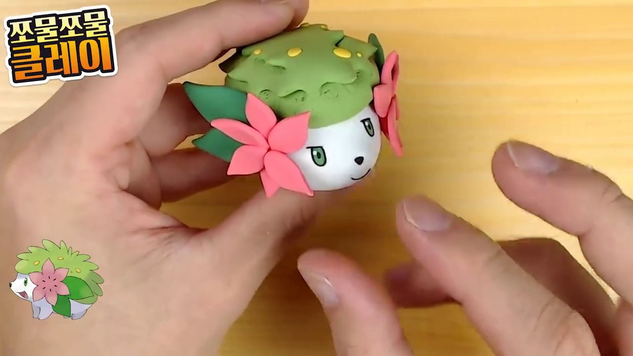 Sculpting Shaymin Grass-type Mythical Pokémon Clay art