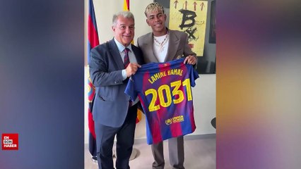 Lamine Yamal, Barcelona'nın yeni 10 numarası oldu