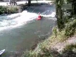 Chandelle en kayak à Saint Pierre de Boeuf