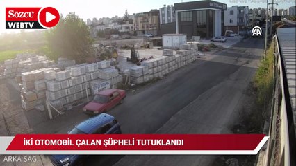 İki otomobil çalan şüpheli kamerada