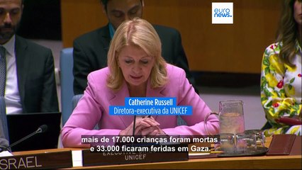 Em média, 28 crianças morrem diariamente em Gaza, afirma a UNICEF ao Conselho de Segurança