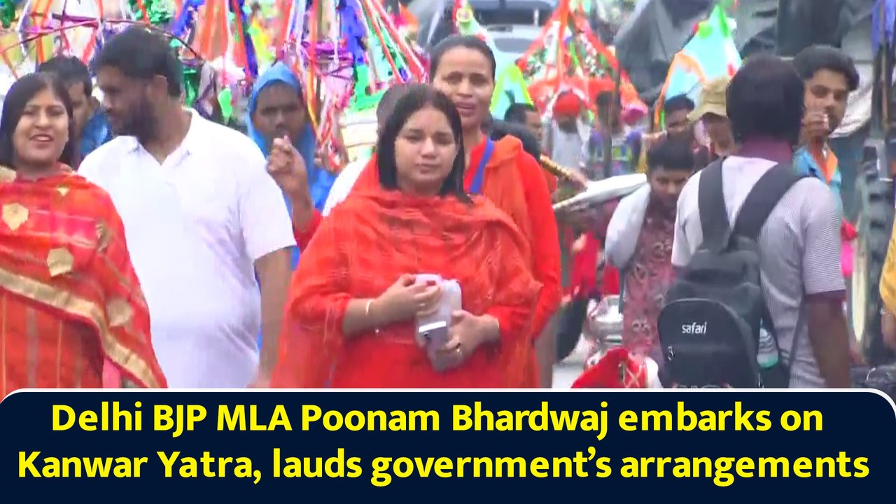 Delhi BJP MLA Poonam Bhardwaj embarks on Kanwar Yatra, lauds government’s arrangements