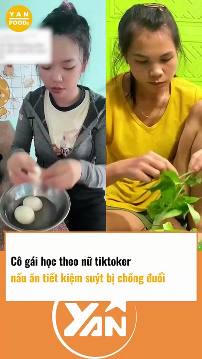 Cô gái học theo nữ TikToker nấu ăn tiết kiệm, suýt bị chồng đuổi