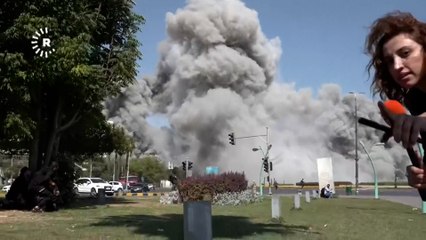 Una reportera vive in situ un ataque de Israel sobre Damasco mientras emitía en directo