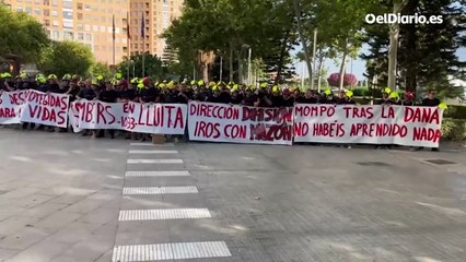 Vicente Mompó entra ‘clandestinamente’ a declarar ante la jueza entre protestas de los bomberos