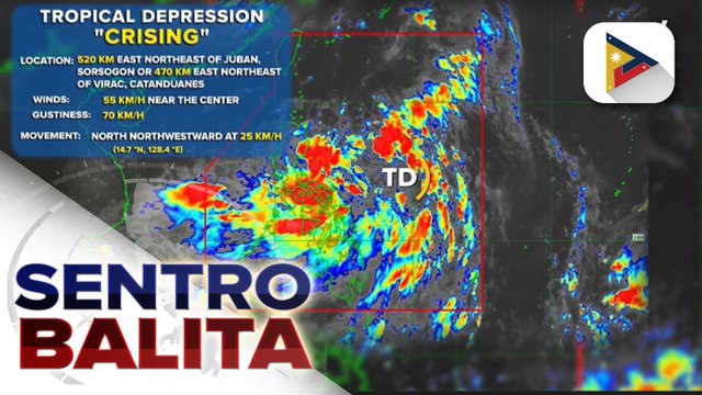 Bagyong #CrisingPH, napanatili ang lakas at malaki ang posibilidad na mag-landfall sa extreme northern Luzon; ilang lugar sa Luzon, nasa Signal No. 1