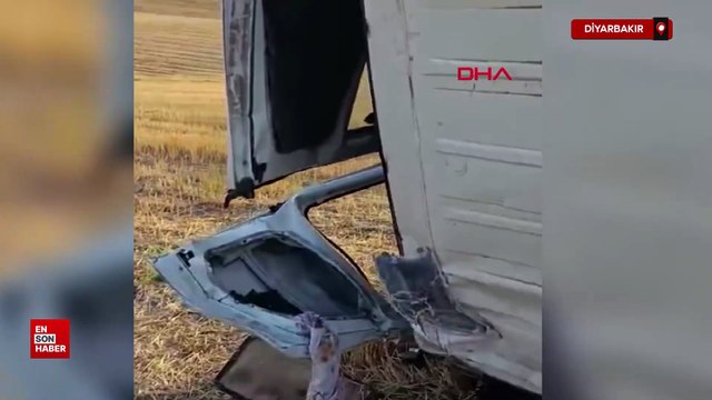 Diyarbakır'da tarım işçilerini taşıyan minibüs şarampole yuvarlandı