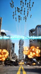 many missiles launch to building#viralvideos #entertainment #missileattack