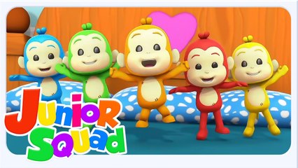 Five Little Monkeys – Chansons pour Enfants en Français | Zebra Française Nursery Rhymes 4K