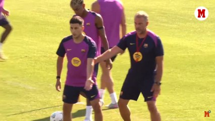 Roony Bardghji entrena con el Barcelona 