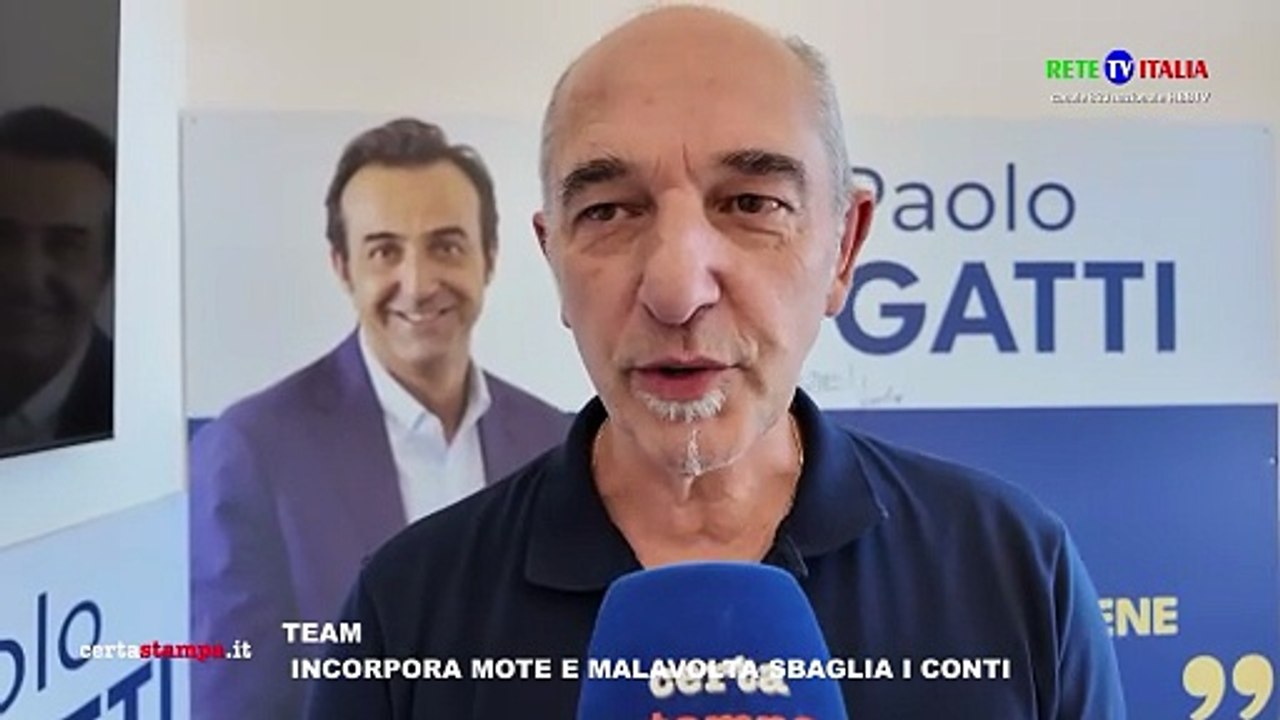 TEAM  INCORPORA MOTE E MALAVOLTA SBAGLIA I CONTI
