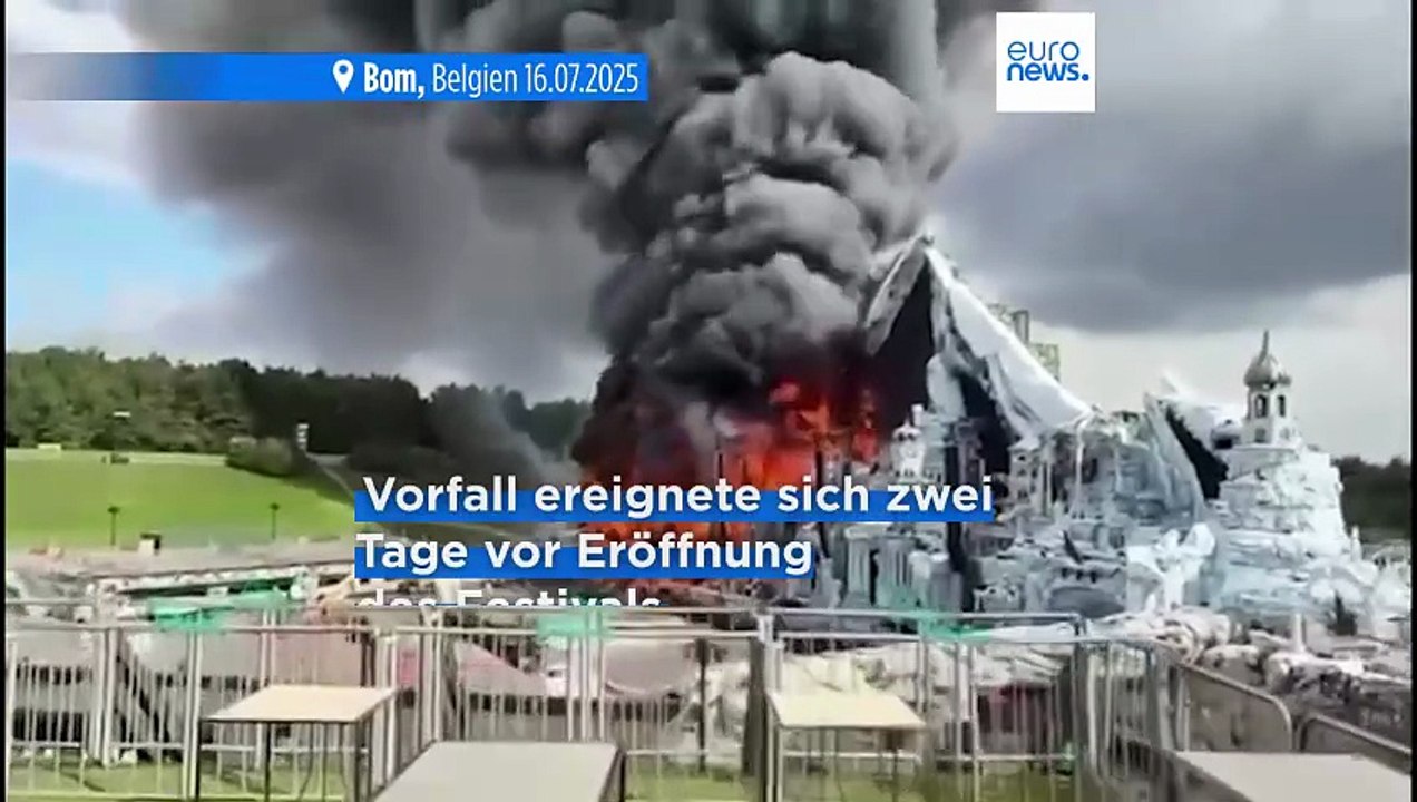 Tomorrowland-Bühne in Flammen: Aus für das belgische Musikfestival?