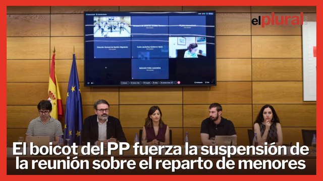 El boicot del PP fuerza la suspensión de la reunión sobre el reparto de menores