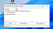 Fix WinRAR Diagnostic Messages Error on Windows 11/10/8/7 – Step-by-Step Guide ✅