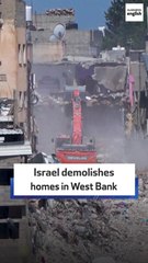 Israel demolishes homes in West Bank