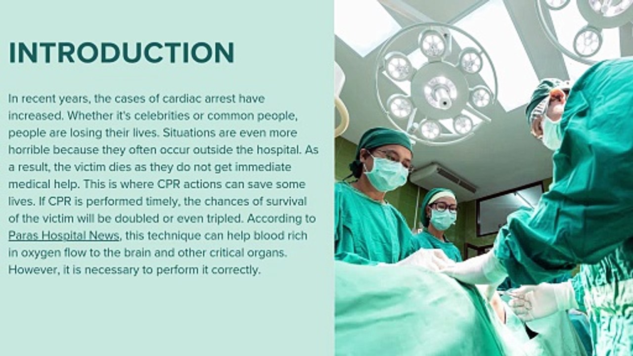 Proper CPR During Cardiac Emergencies Lessons from Paras Hospital