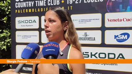 "Palermo Ladies Open", Pedone "Giocare in casa grande emozione"
