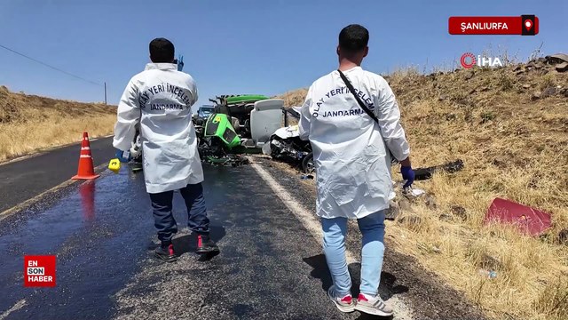 Şanlıurfa'da Siverek-çermik karayolunda feci kaza