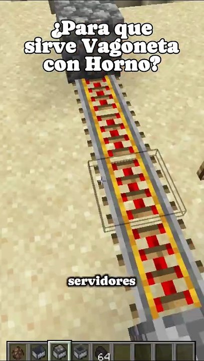 ¿Para que sirve la vagoneta con horno en minecraft bedrock?