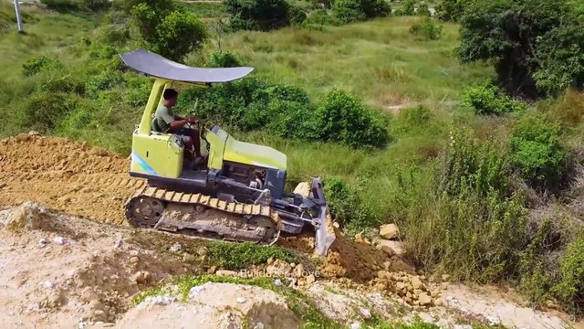 Wow! Perfectly Start Landfill on Task!! Dump Truck Dumping Soil into the Ground New Build Road &...