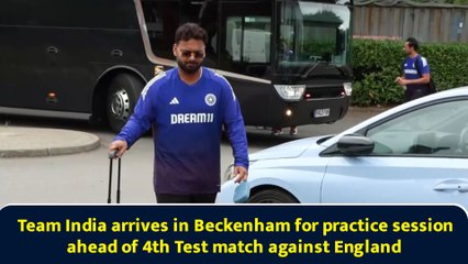 Team India arrives in Beckenham for practice session ahead of 4th Test match against England