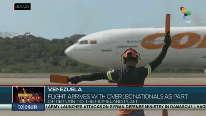 Venezuela, flight arrives with over 180 nationals as part of return to the homeland plan