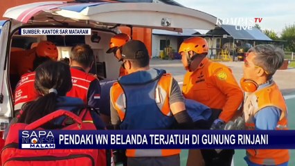 Pendaki Wanita Asal Belanda Terjatuh di Rinjani, di Jalur yang Sama dengan Pendaki WN Swiss