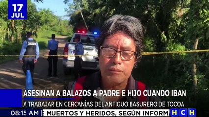 ¡Imparable violencia! Cuando iban a trabajar, acribillan a padre e hijo en Tocoa