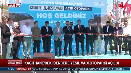Kağıthane'deki Cendere Yeşil Vadi Otoparkı hizmete açıldı.