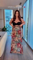 @FashionNovaCurve • GRWM for Vacation Dinner 🌺 I’m a size 2x and I’m wearing the “Lillian Cowl Neck Lace Top” and paired it with the stunning “In Full Bloom Mesh Maxi Skirt” from @FashionNova 🤎  This outfit combination i