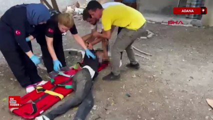 Adana'da polisten kaçarken çatıdan atlayan şüpheli bacağını kırdı