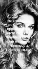 Audrey Crespo-mara en famille, Marc-Olivier Fogiel, Brigitte Macron, Florent Pagny ... de Nombreux invités pour un Dernier Hommage à L'Homme en noir (1)