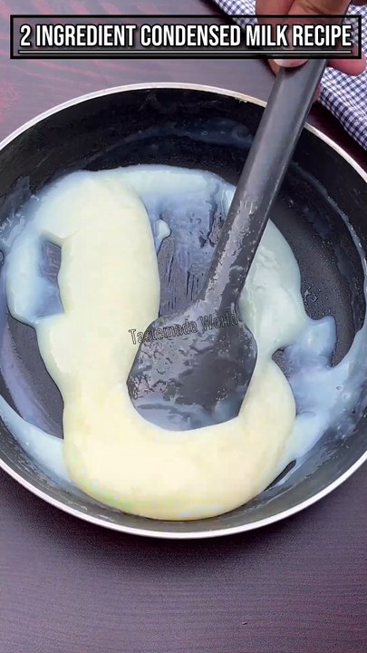 Easy Condensed Milk Recipe #tastemadeworld #shorts #condensedmilk #milkmaid #sweetmilk #foryou #yts