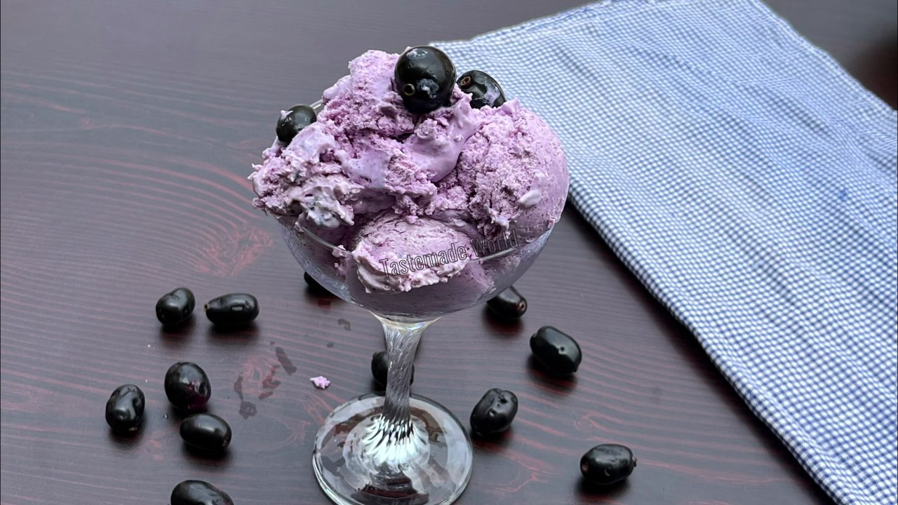 Jamun Ice Cream Recipe | Java plum ice cream recipe | black berry ice cream recipe |ice cream recipe #tastemadeworld #icecream #jamunicecream #javaplumicecream #blackberryicecream #blackberryrecipe