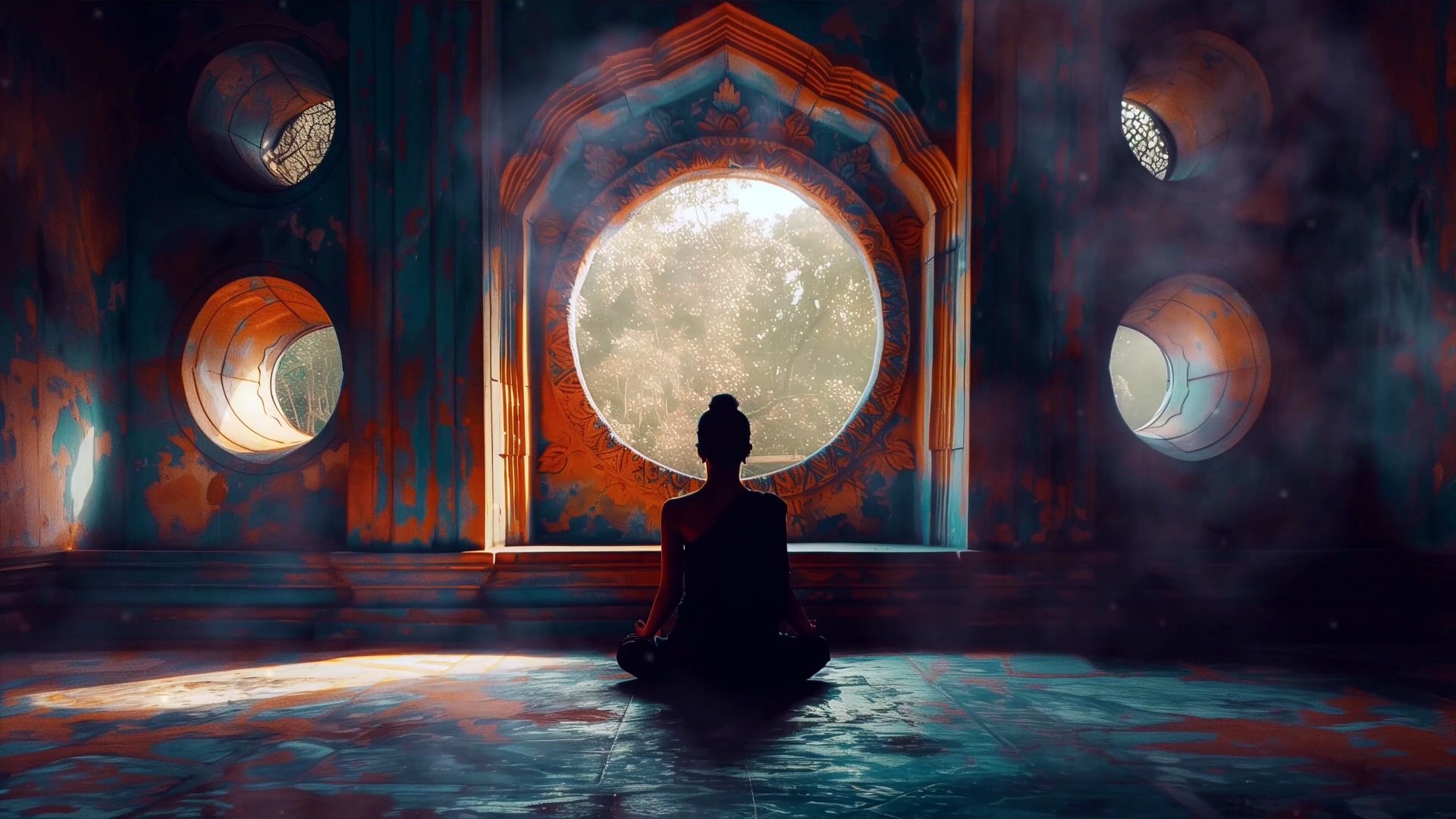 ⁣Musique de Méditation Atmosphérique 4K ~ Femme en Méditation