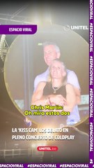 “Kiss cam” deja expuesta a una “pareja” en pleno concierto de Coldplay