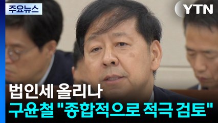 법인세 올리나...구윤철 "종합적으로 적극 검토" / YTN